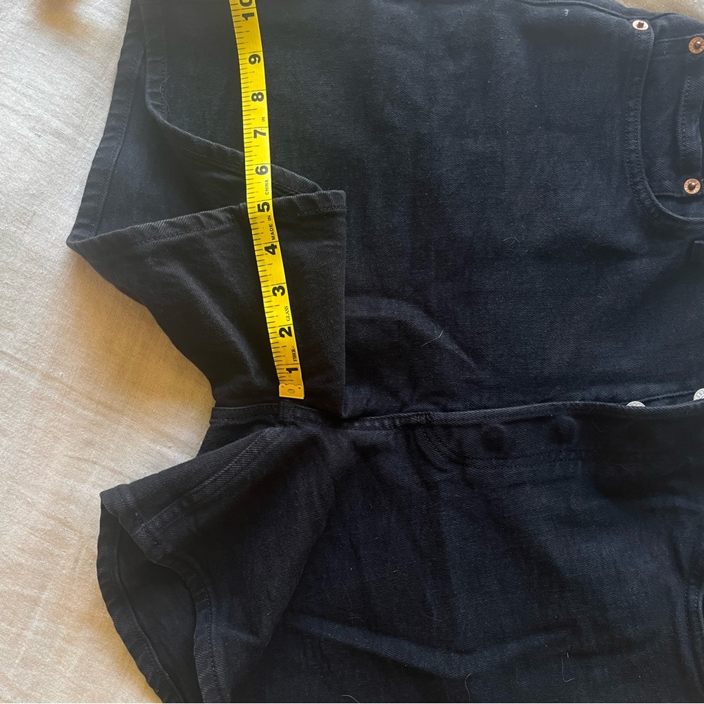 Women’s Buck Mason Black Jean Shorts, 32. - Picture 4 of 7